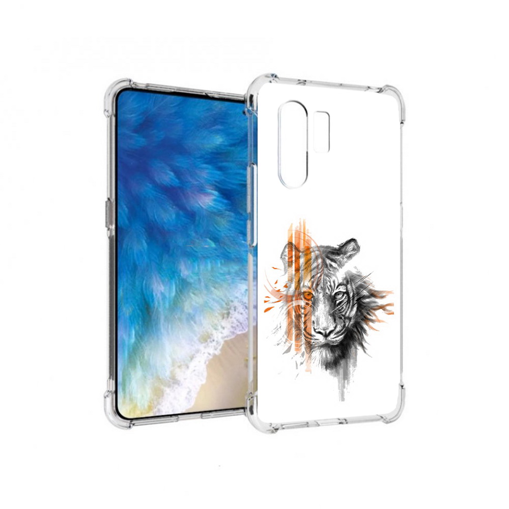 

Чехол MyPads Tocco для Vivo X30 огненный тигр (PT142331.408.526), Прозрачный, Tocco