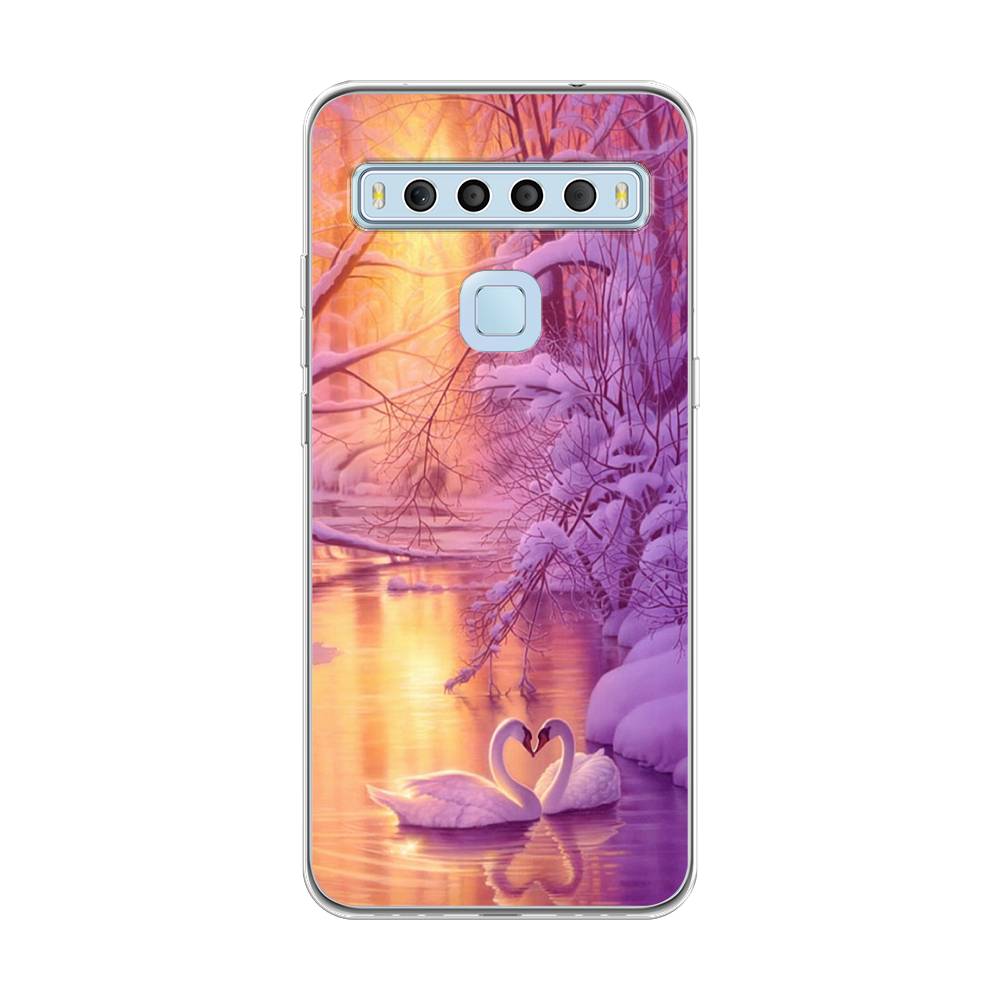 

Чехол для TCL 10L "Зима 1", Фиолетовый;желтый, 290250-2