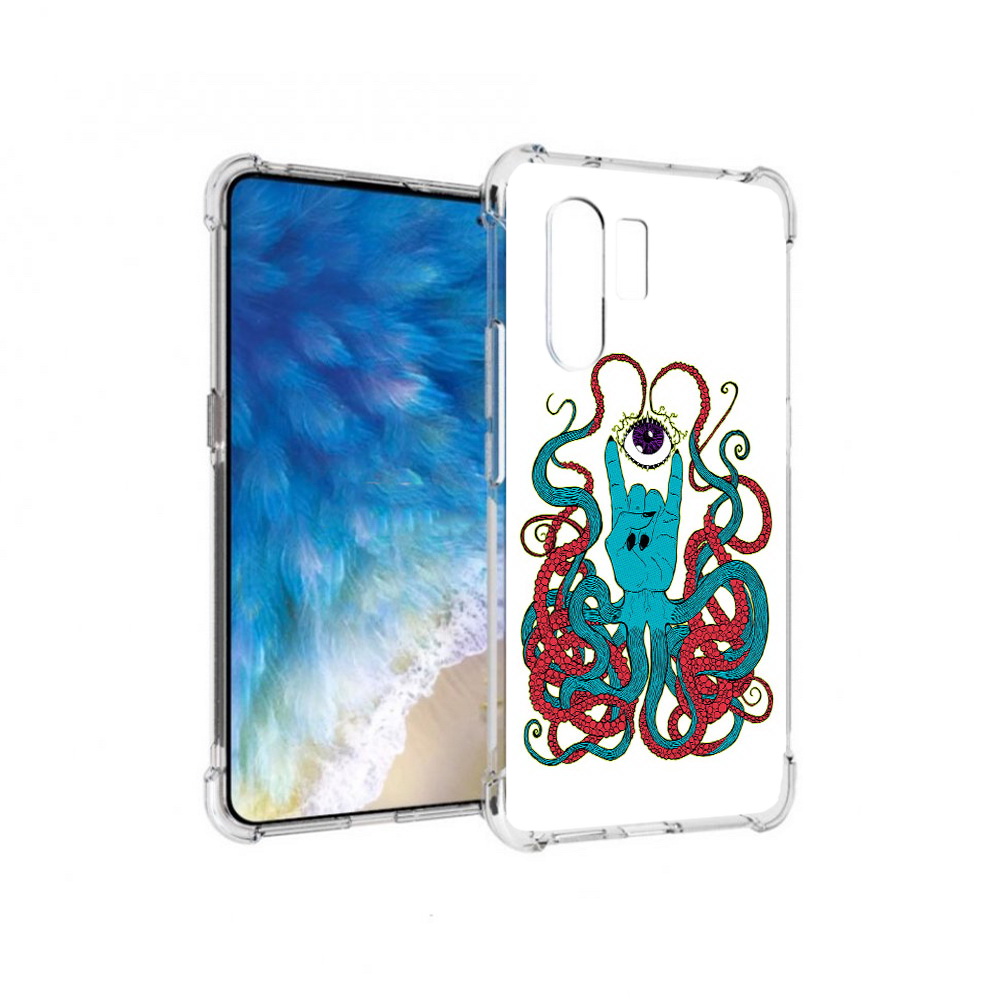 

Чехол MyPads Tocco для Vivo X30 осьминог-рука абстракция (PT142331.408.530), Прозрачный, Tocco