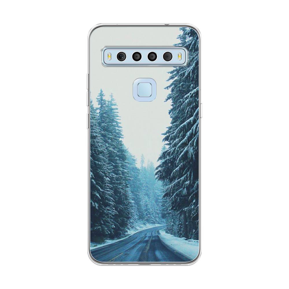 

Чехол для TCL 10L "Зима 9", Бежевый;голубой;черный, 290250-2