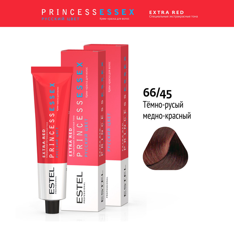 Краска Estel Princess Essex Extra Red 66.45 Стремительный Канкан 60 Мл 2 Шт