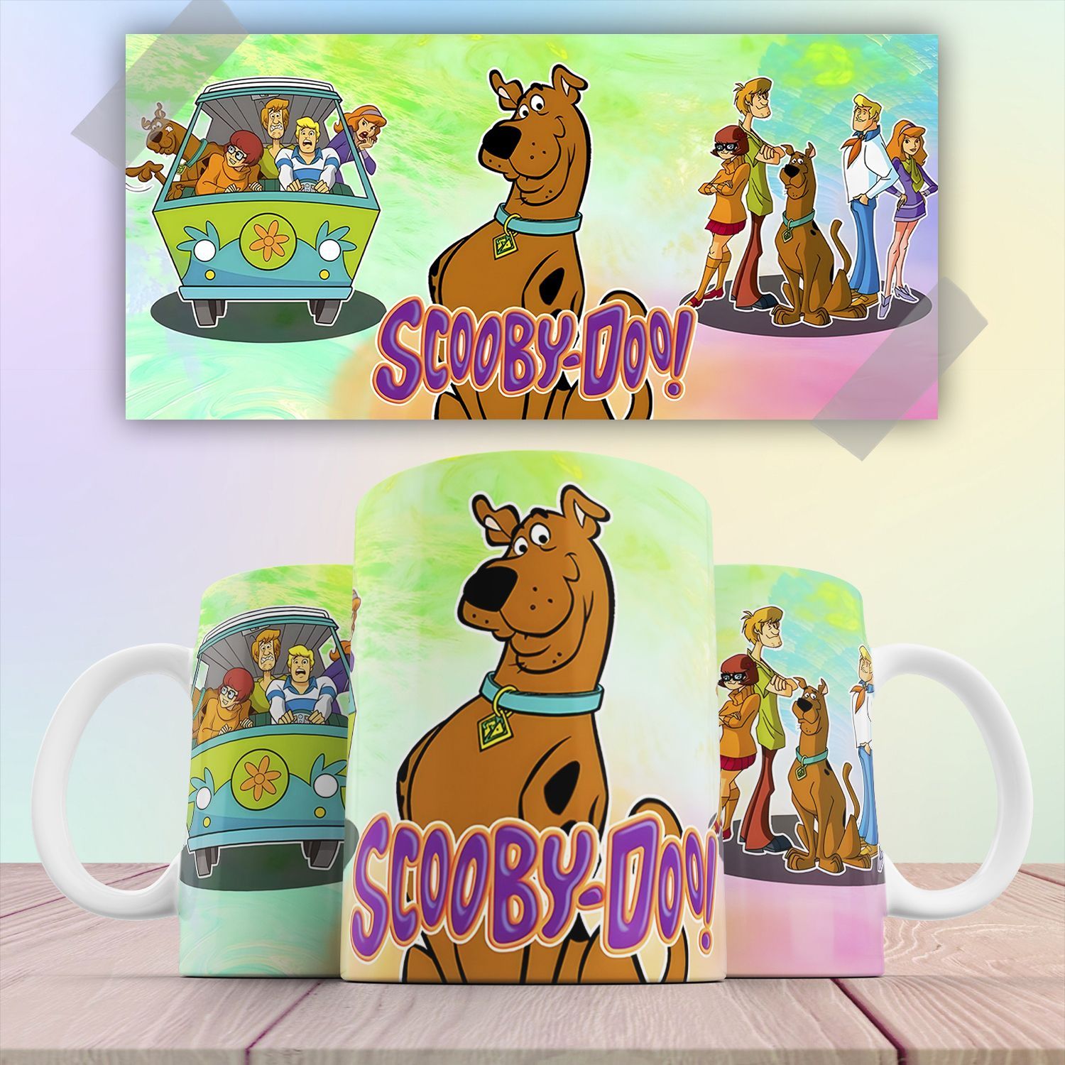 

Кружка мультсериал Скуби-Ду Scooby-doo с принтом 330 мл