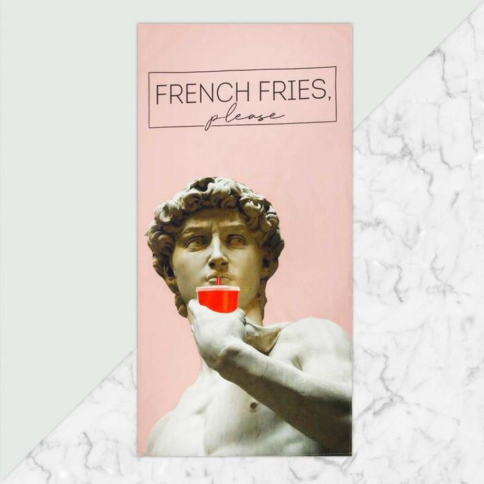 

Полотенце "French fries" 70х146 см, 100% хлопок 160гр/м2, Этель: Пляжные полотенца