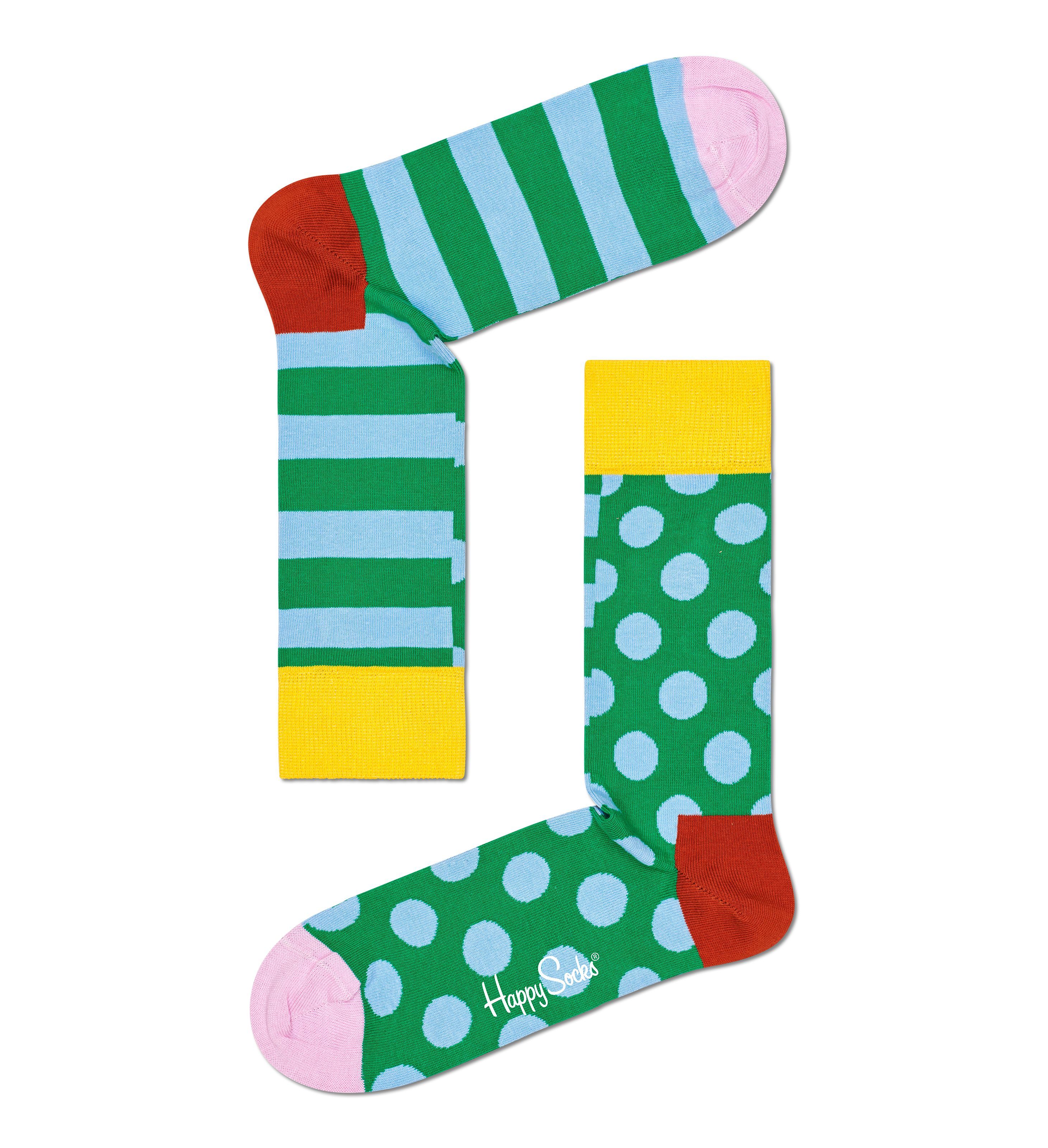 Носки унисекс Happy Socks Stripe Dot Sock разноцветные 41-46