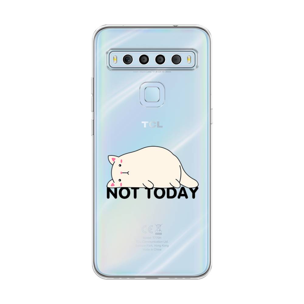 

Чехол для TCL 10L "Cat not today", Белый;розовый;черный, 290250-1