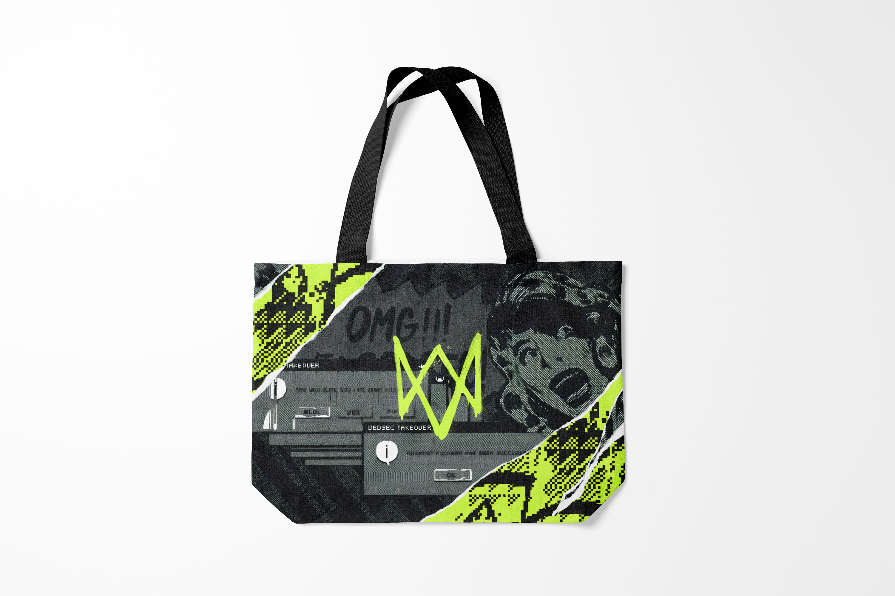

Сумка шoппер унисекс Burnettie Watch Dogs 2 LEGION., черный, Watch Dogs 2 LEGION.