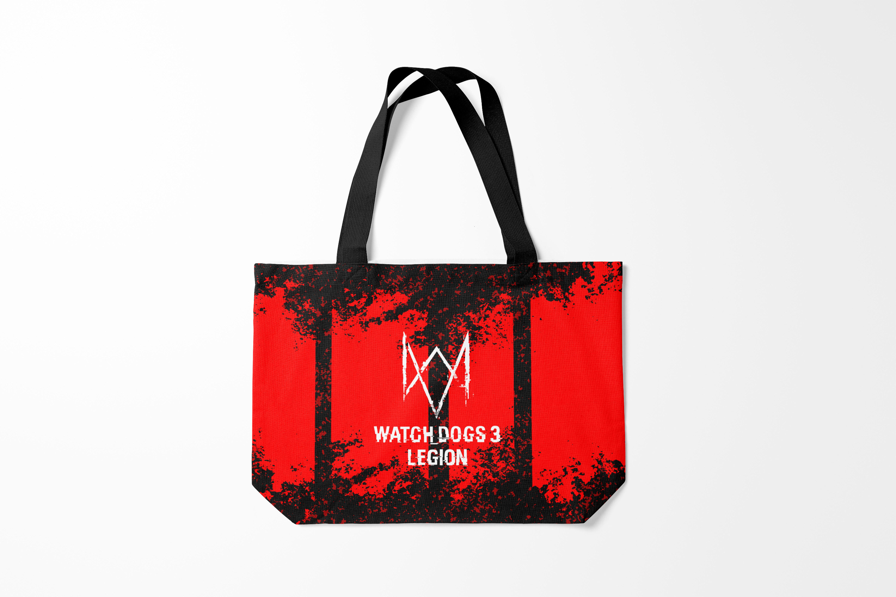 

Сумка шoппер унисекс Burnettie Watch Dogs 2 Legion., черный; красный, Watch Dogs 2 Legion.