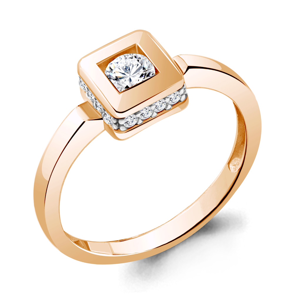 

Кольцо из серебра р. 17,5 AQUAMARINE 67477А_925_з, 67477А_925_з