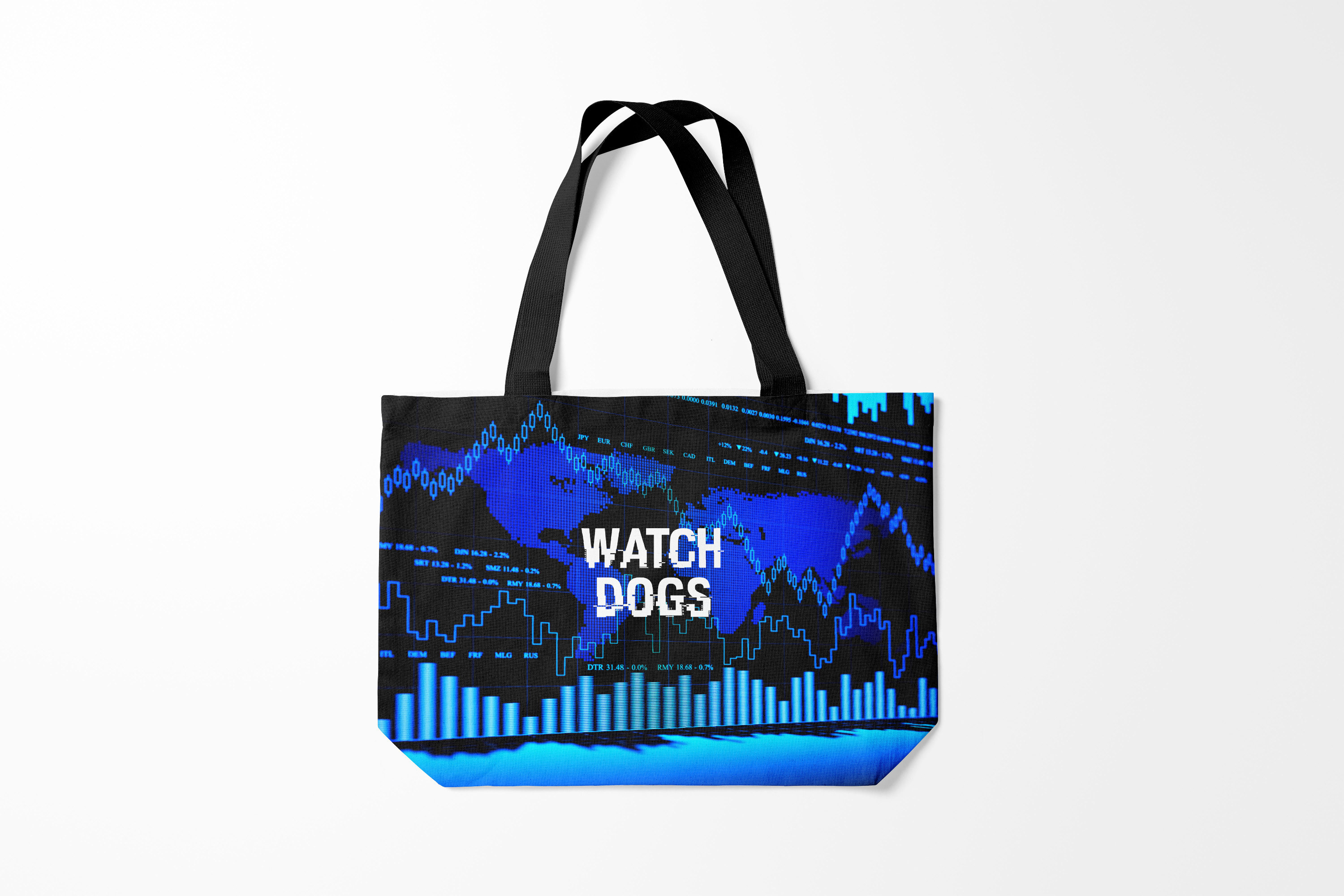 

Сумка шoппер унисекс Burnettie Watch Dogs 2, черный, Watch Dogs 2