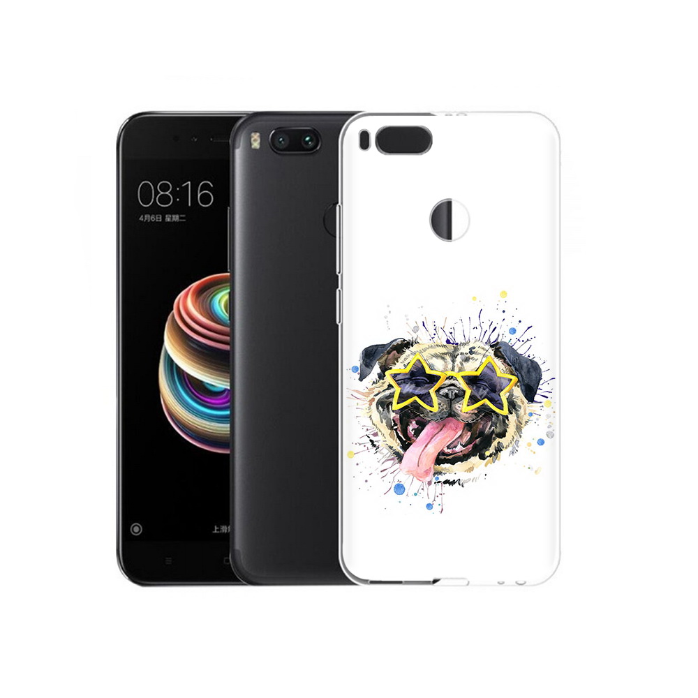 

Чехол MyPads Tocco для Xiaomi Mi 5X мопс боксер (PT75177.336.482), Прозрачный, Tocco