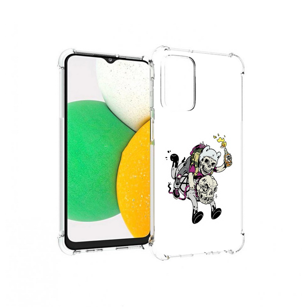 

Чехол MyPads Tocco для Samsung Galaxy A23 время приключений скелеты, Прозрачный, Tocco