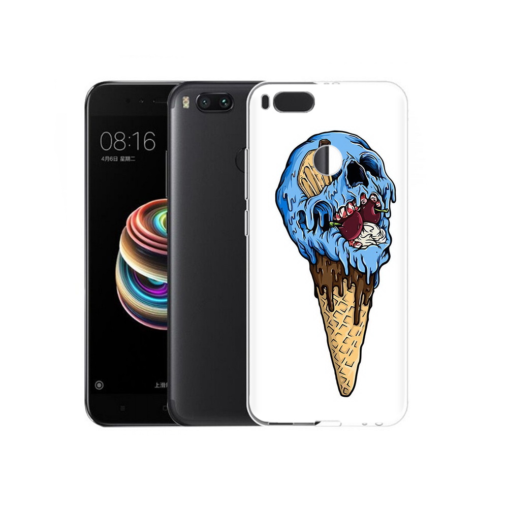 

Чехол MyPads Tocco для Xiaomi Mi 5X мороженное череп (PT75177.336.484), Прозрачный, Tocco