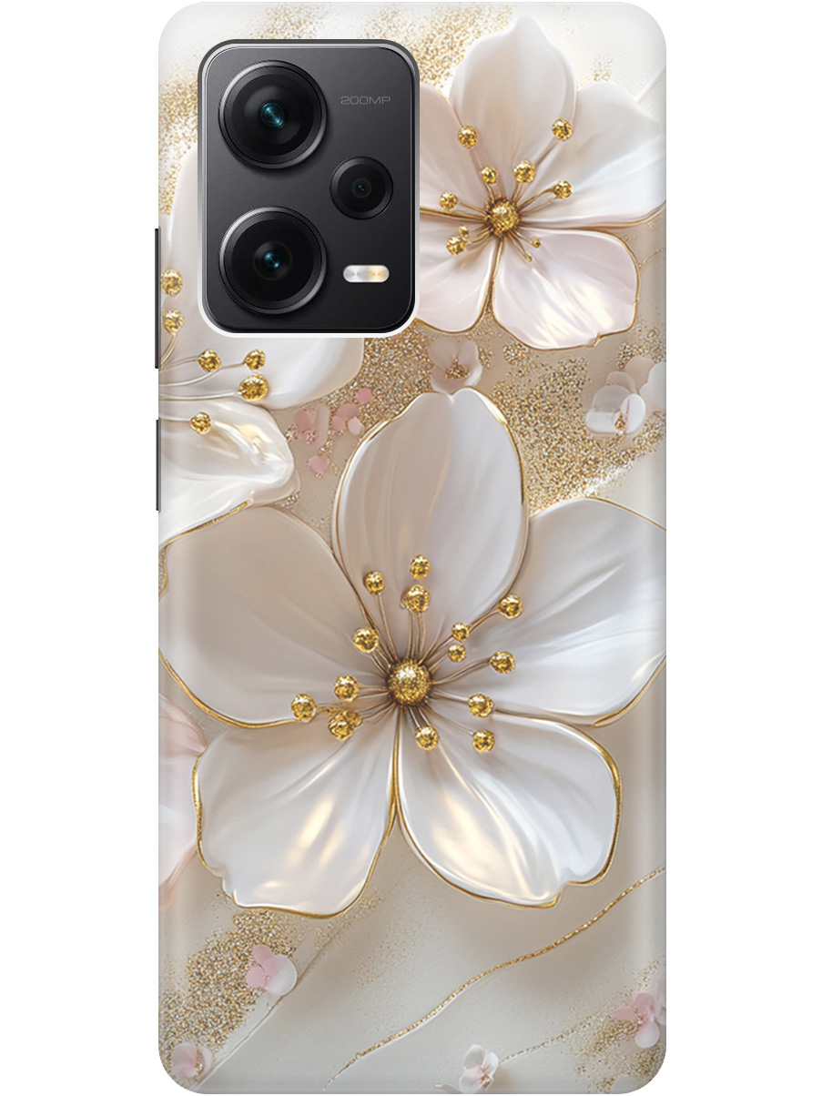 

Чехол на Xiaomi Redmi Note 12 Pro/Note 12 Pro+/Note 12 Explorer Edition 863940, Прозрачный;белый;золотистый, 762098423