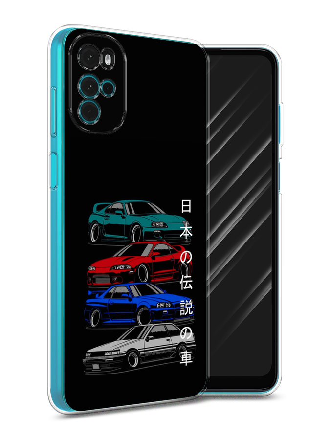 

Чехол Awog на Motorola Moto G22 "JDM Legend cars", Разноцветный, 243150-5