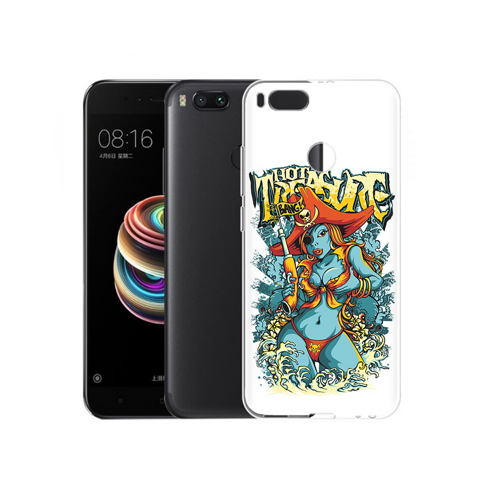 Чехол MyPads Tocco для Xiaomi Mi 5X нарисованная синяя девушка комикс (PT75177.336.504)
