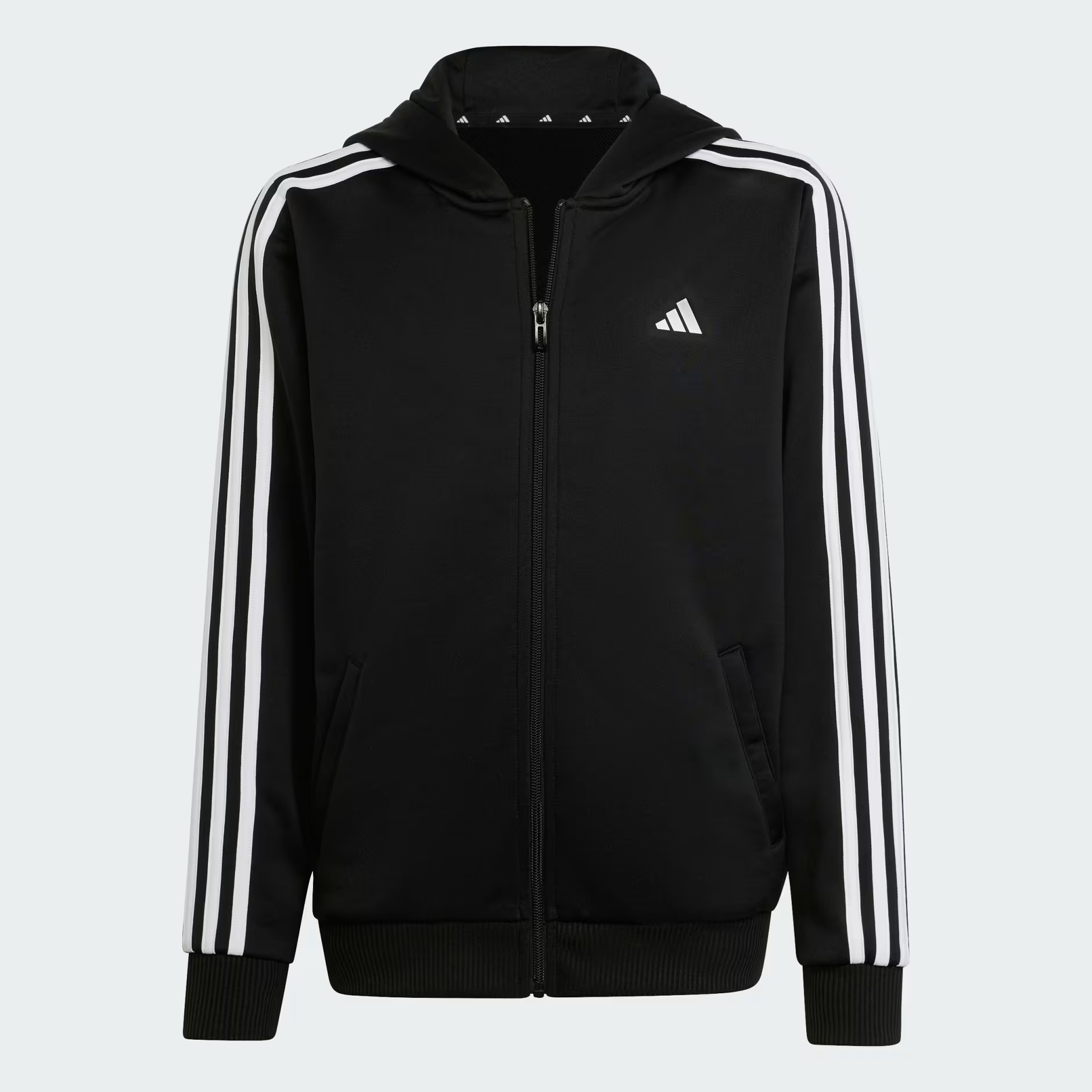 Толстовка детская Adidas, HY1102, чёрная 095A, размер 116