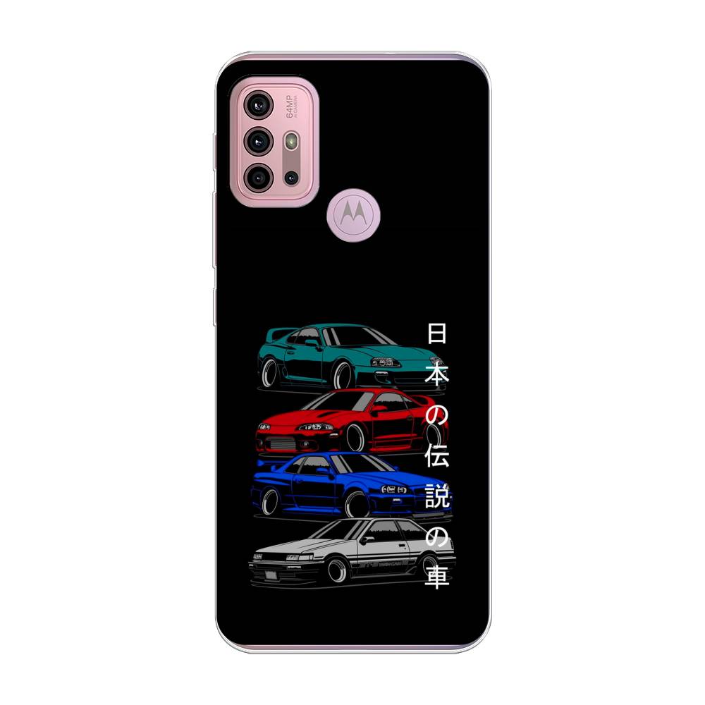 

Чехол Awog на Lenovo K13 Note/Motorola Moto G10/G20/G30 "JDM Legend cars", Разноцветный, 242350-5