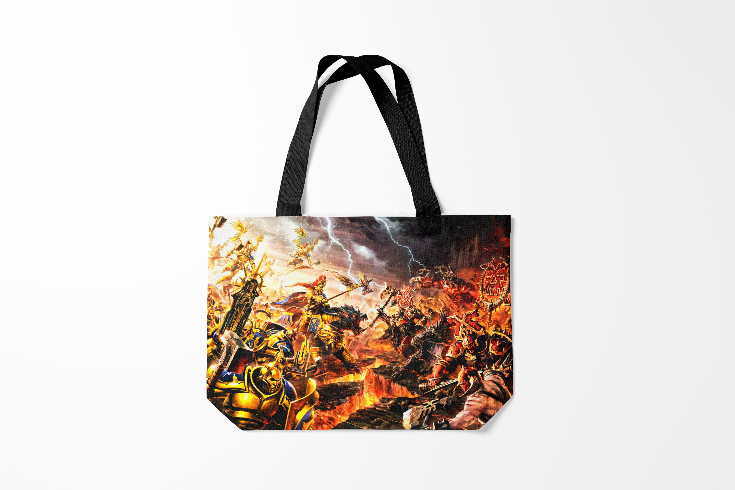 

Сумка шoппер унисекс Burnettie Warhammer 40K, желтый; красный, Warhammer 40K