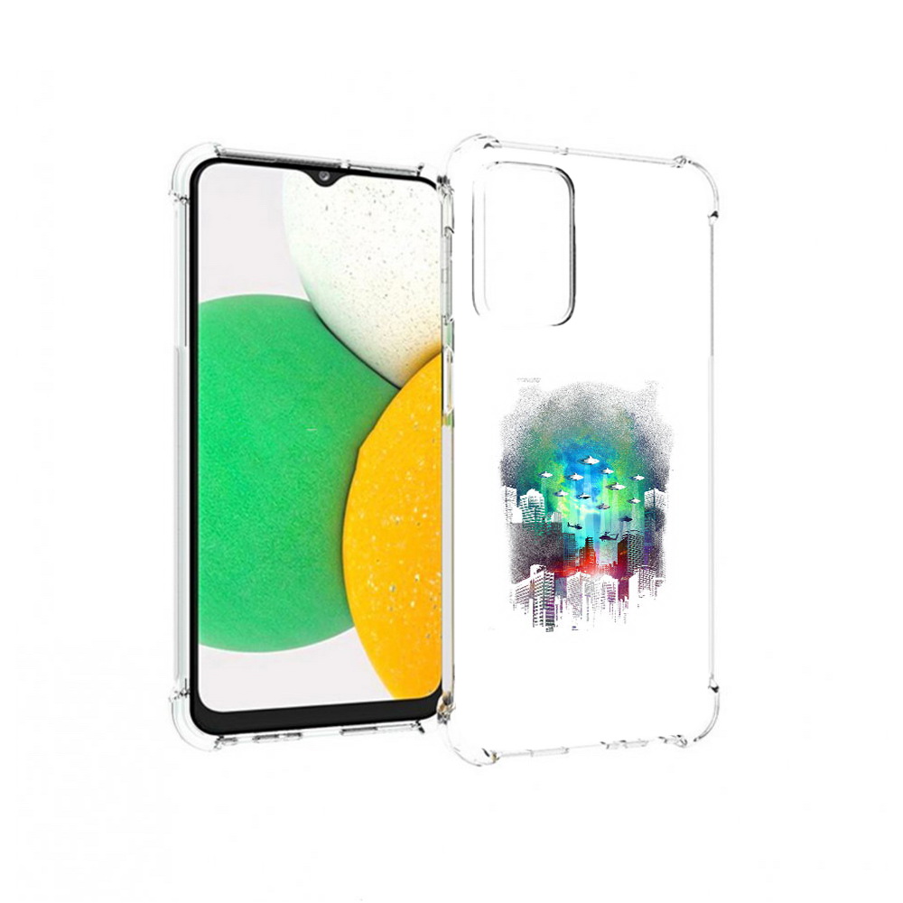 

Чехол MyPads Tocco для Samsung Galaxy A23 город в свечении, Прозрачный, Tocco