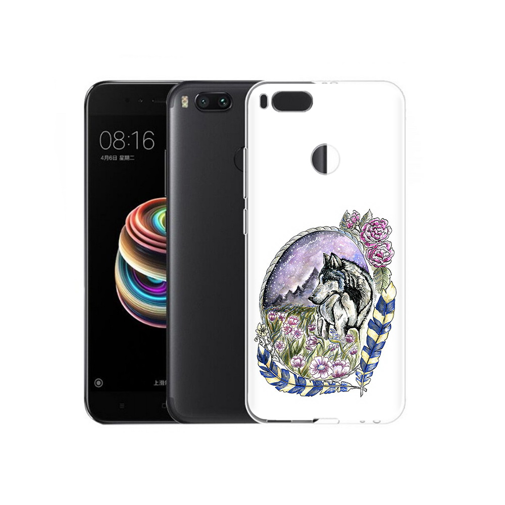 

Чехол MyPads Tocco для Xiaomi Mi 5X нарисованный волк в цветах с перьями (PT75177.336.509), Прозрачный, Tocco