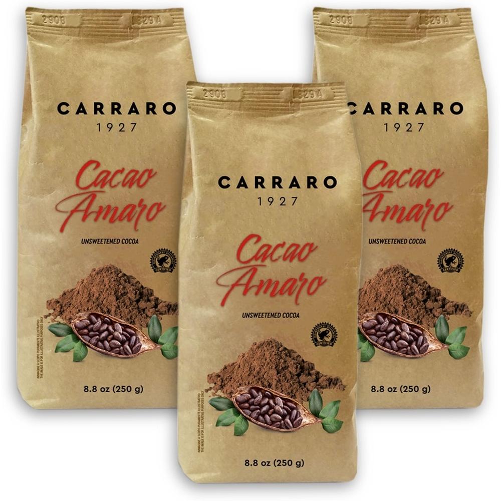 Горячий шоколад Carraro Cacao Amaro 3х250 г