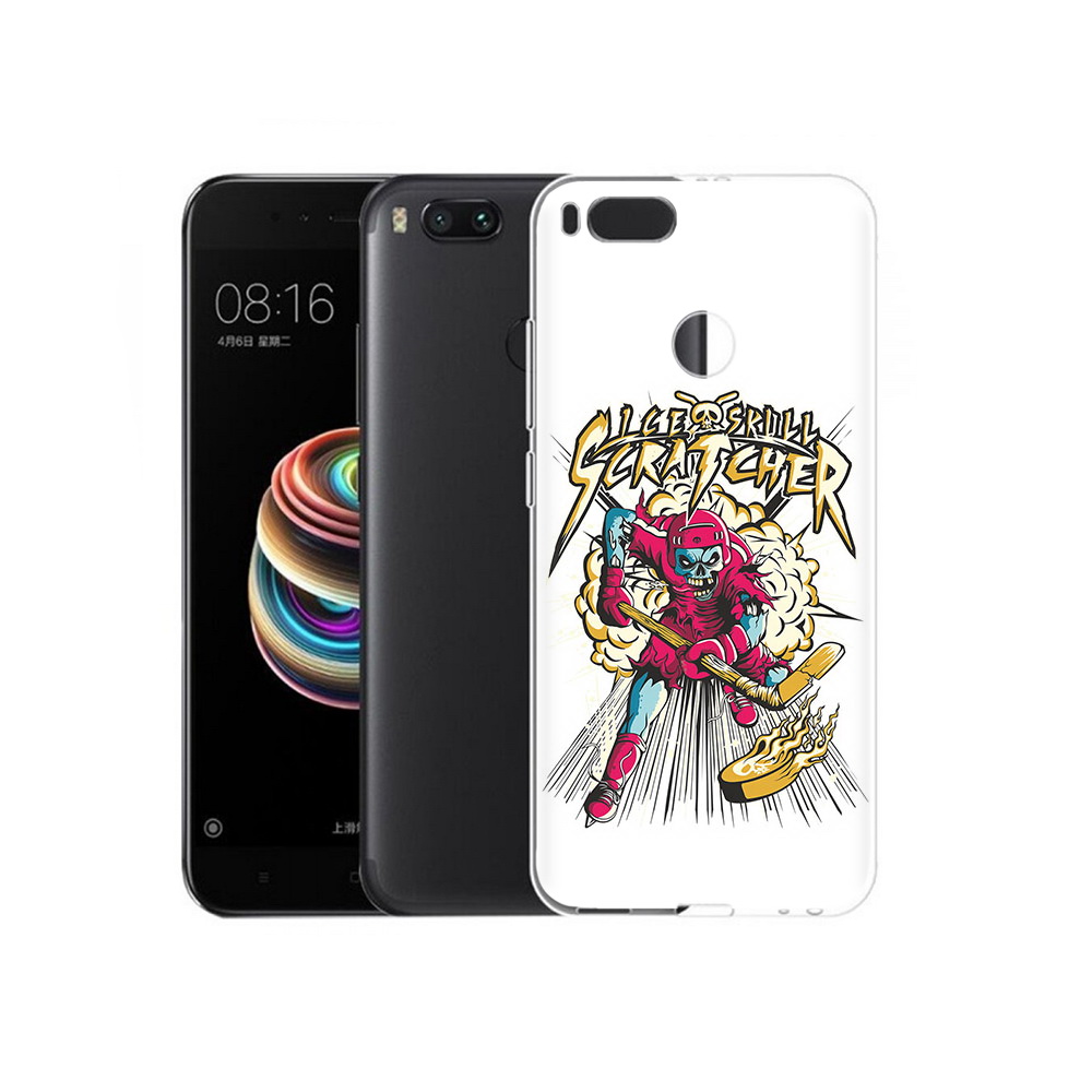 

Чехол MyPads Tocco для Xiaomi Mi 5X нарисованный скелет хоккеист (PT75177.336.514), Прозрачный, Tocco