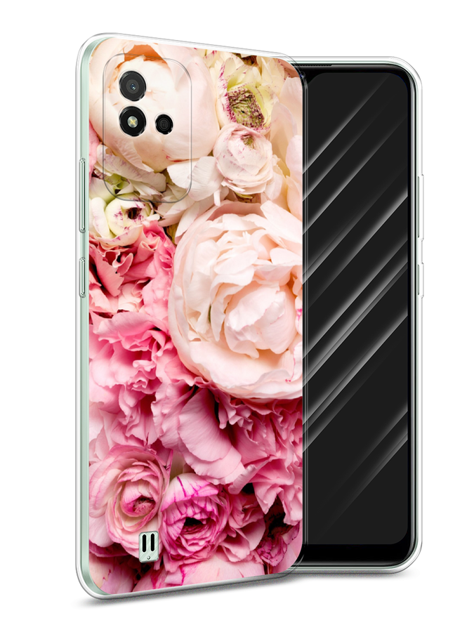 

Чехол Awog на Realme Narzo 50i "Пионы яркие", Разноцветный, 2510050-8
