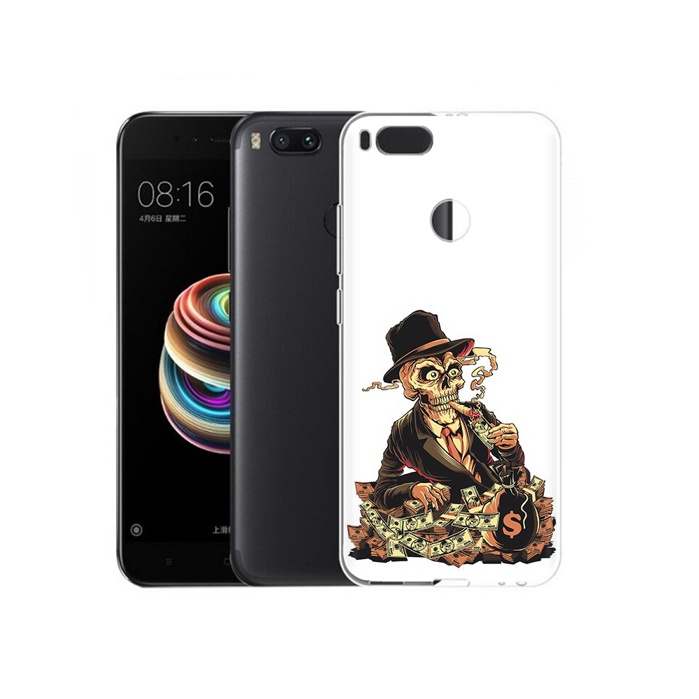 

Чехол MyPads Tocco для Xiaomi Mi 5X нарисованный череп с сигаретой (PT75177.336.515), Прозрачный, Tocco