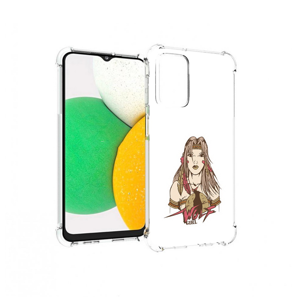 

Чехол MyPads Tocco для Samsung Galaxy A23 девушка волк, Прозрачный, Tocco