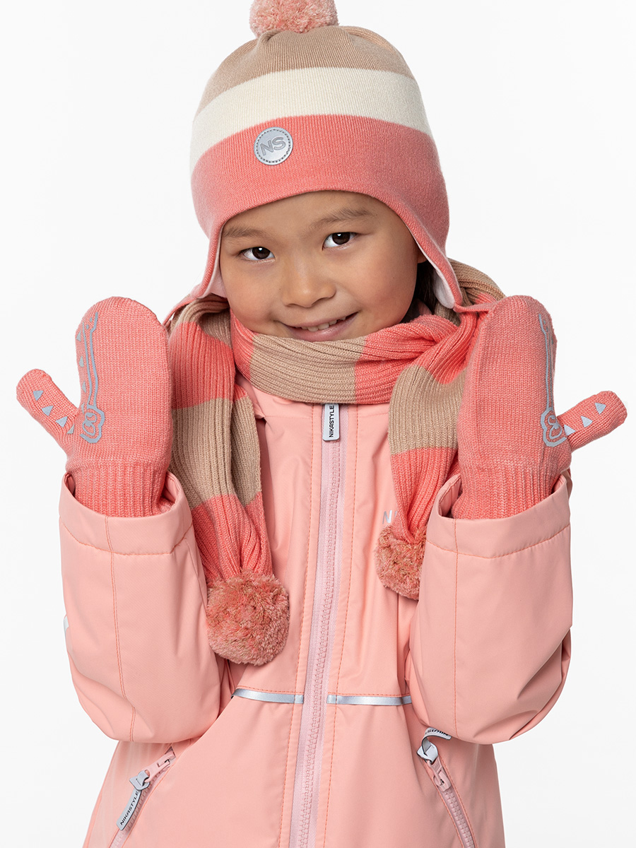 

Варежки детские NIKASTYLE 14м11824, персик, 14, Оранжевый, 14м11824
