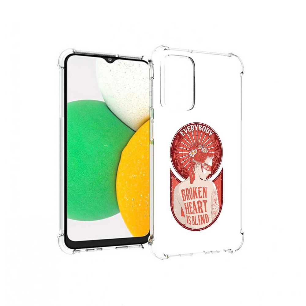 

Чехол MyPads Tocco для Samsung Galaxy A23 девушка разбитое сердце, Прозрачный, Tocco