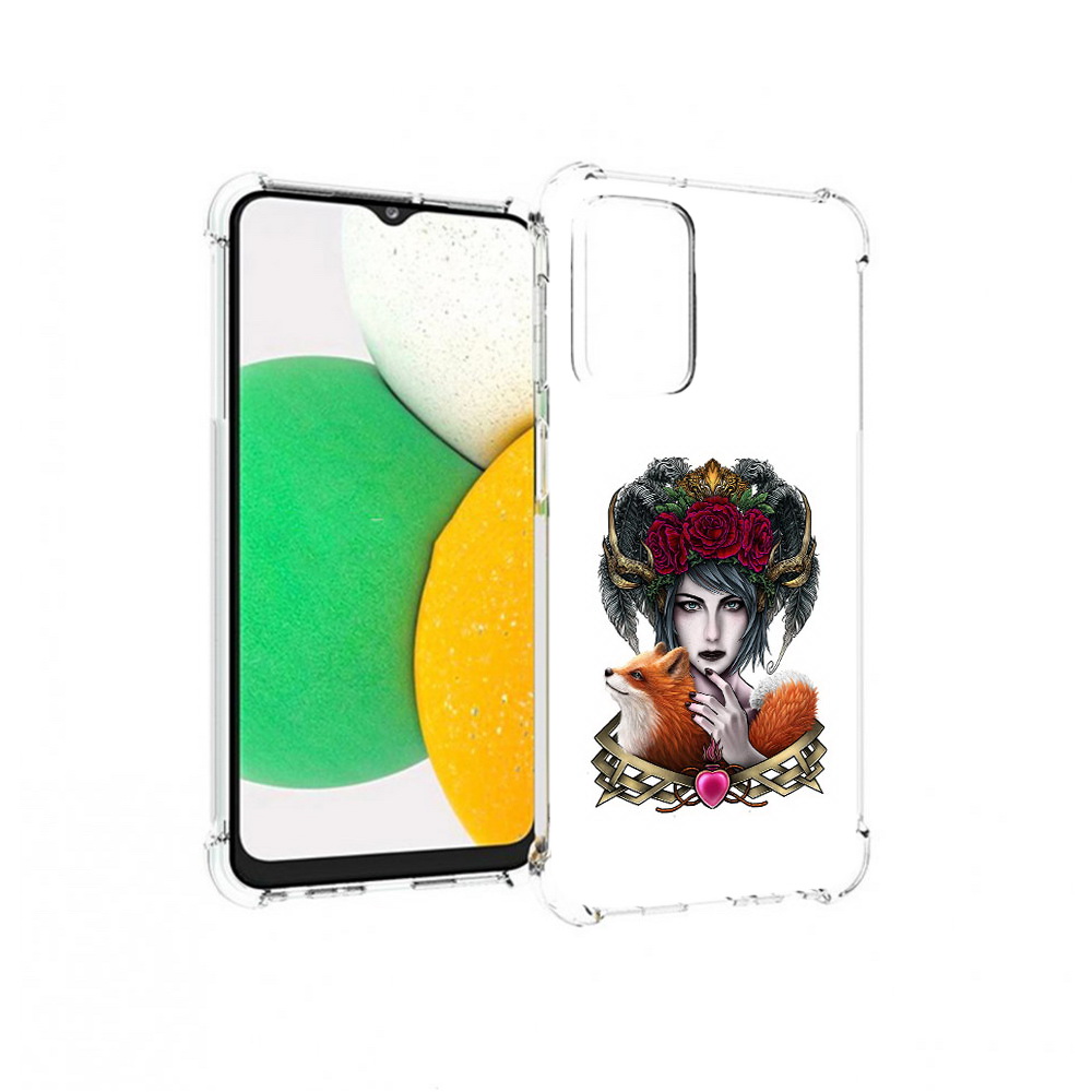 

Чехол MyPads Tocco для Samsung Galaxy A23 девушка с лисой, Прозрачный, Tocco