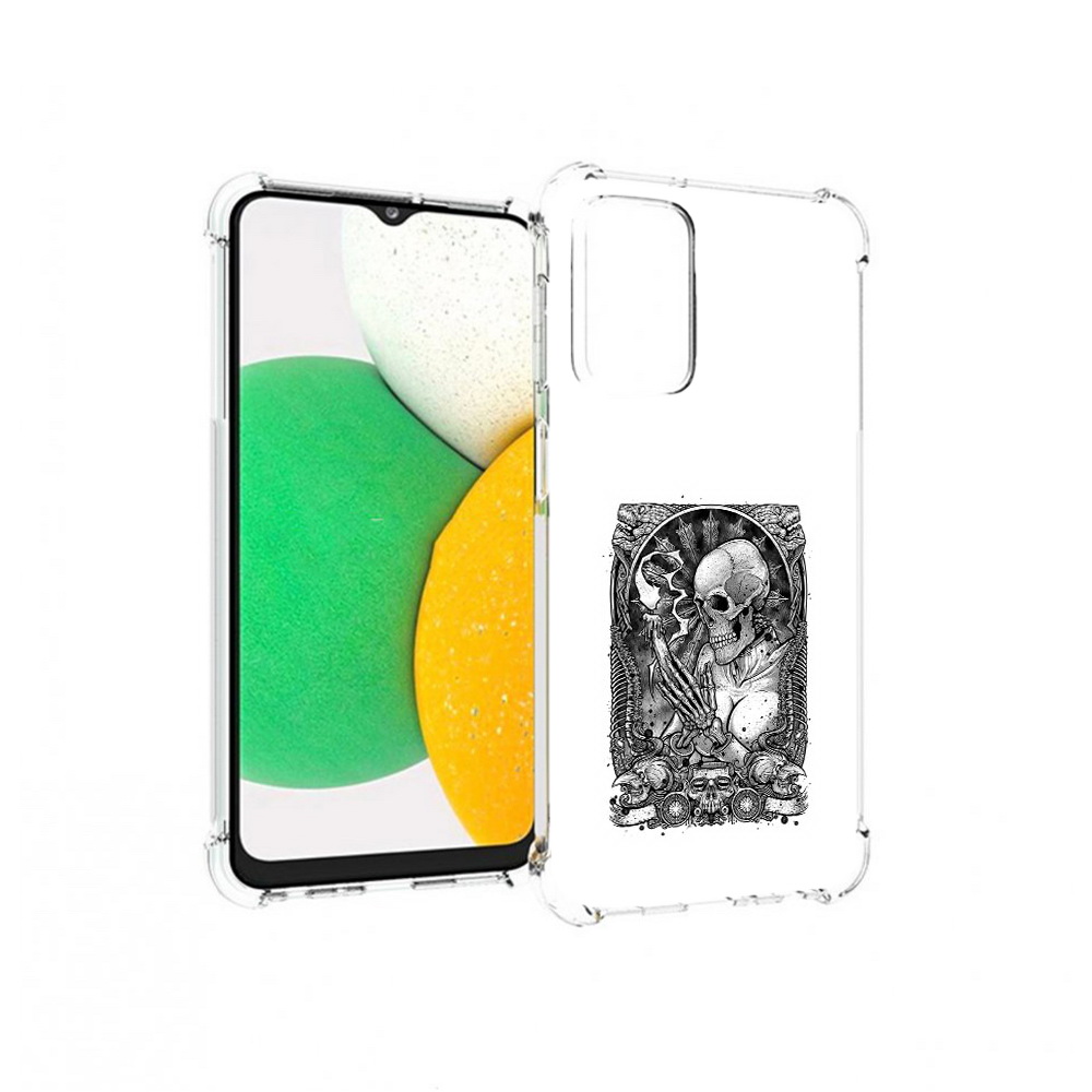 Чехол MyPads Tocco для Samsung Galaxy A23 девушка скелет