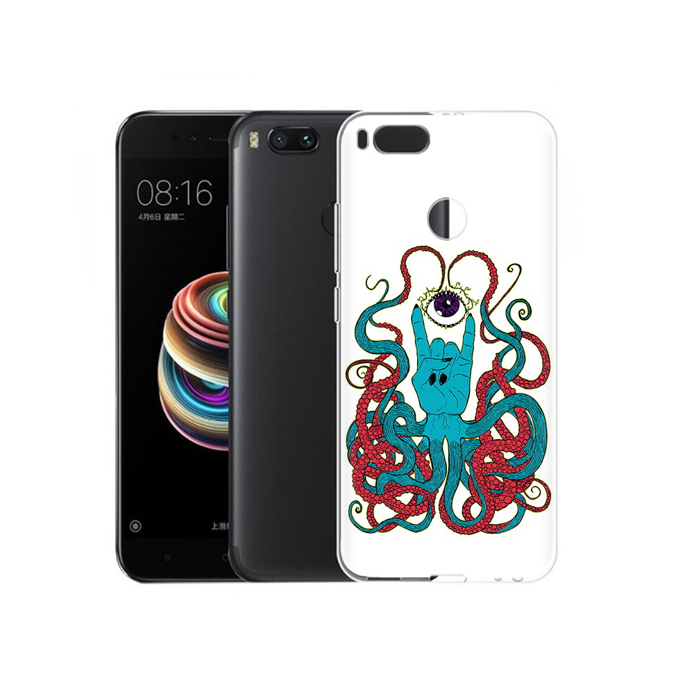 

Чехол MyPads Tocco для Xiaomi Mi 5X осьминог-рука абстракция (PT75177.336.530), Прозрачный, Tocco