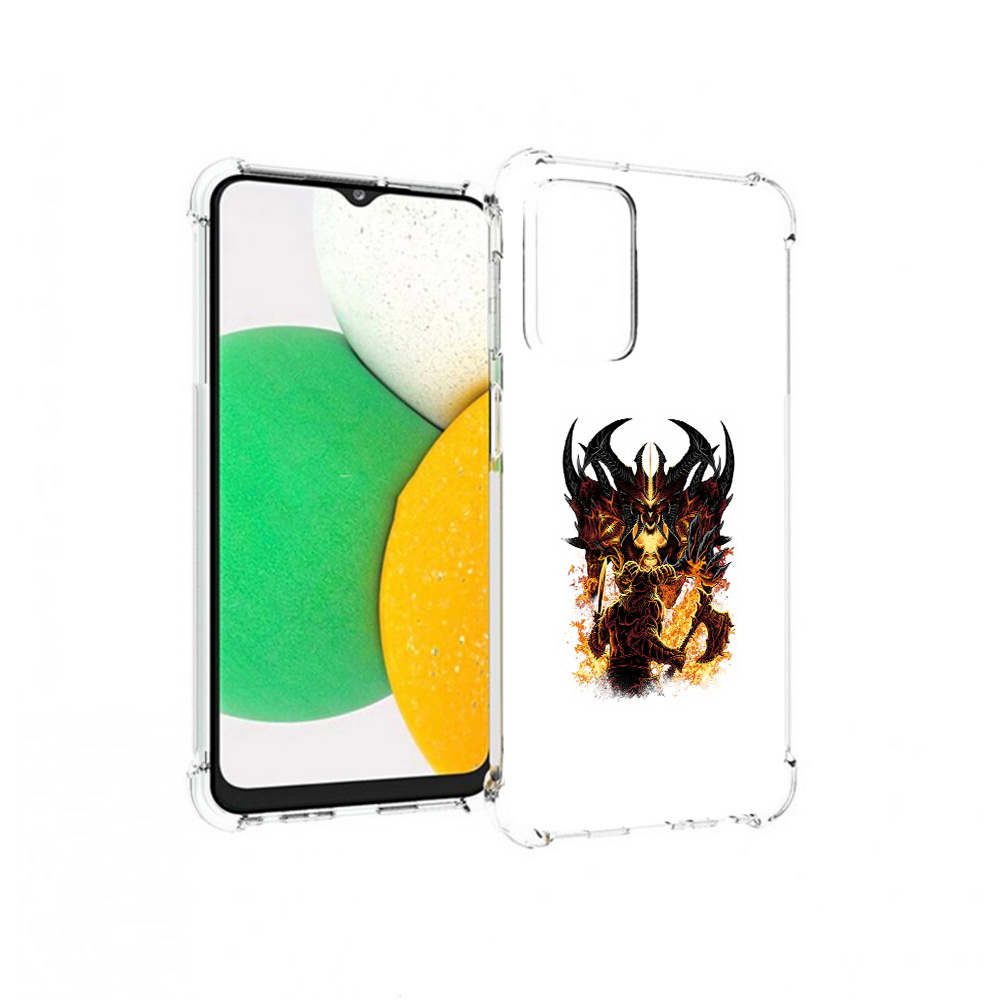 

Чехол MyPads Tocco для Samsung Galaxy A23 демон shadow fiend, Прозрачный, Tocco