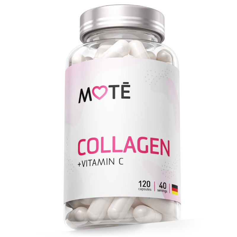 Mote, Коллаген с витамином С, 120 капсул