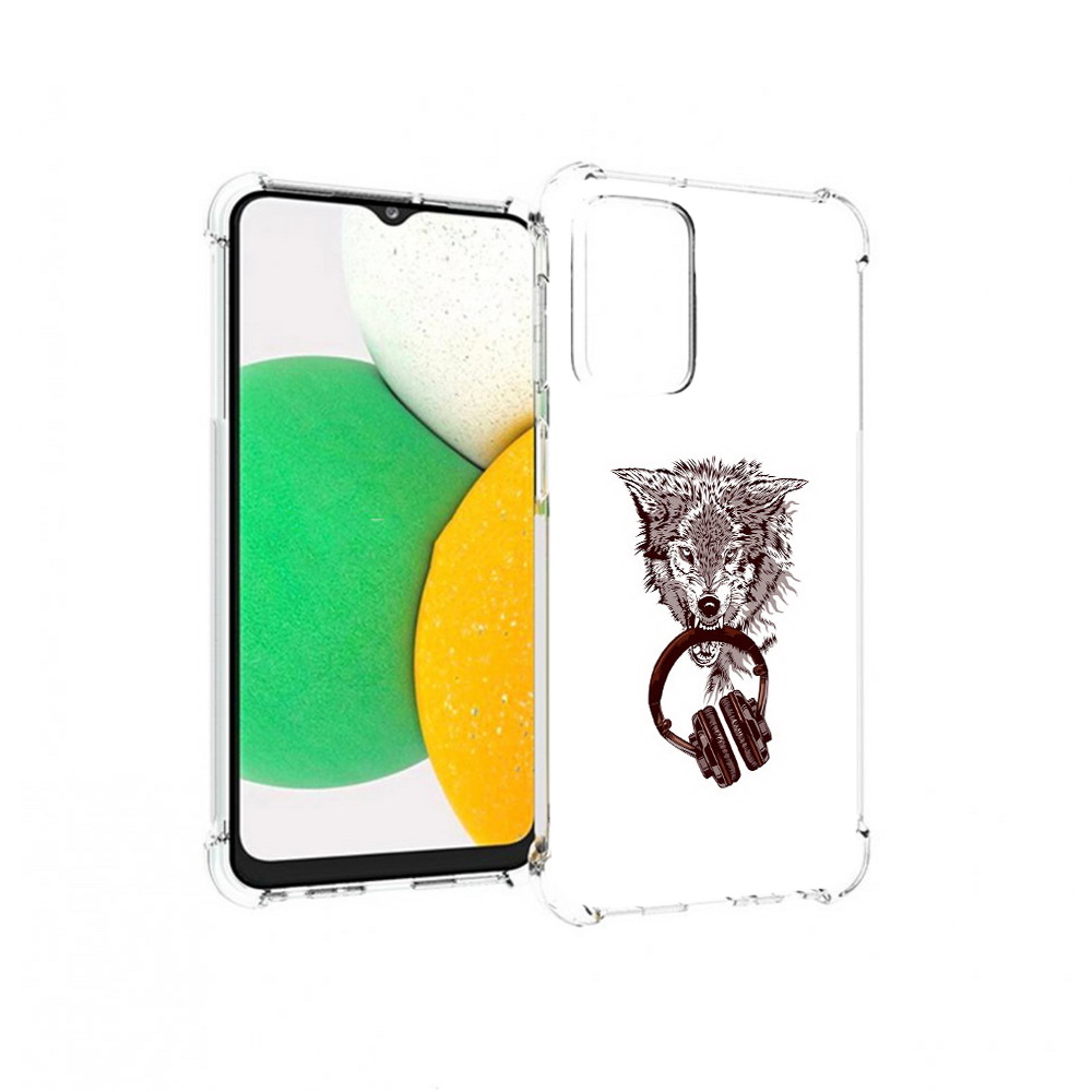 

Чехол MyPads Tocco для Samsung Galaxy A23 дикий волк, Прозрачный, Tocco