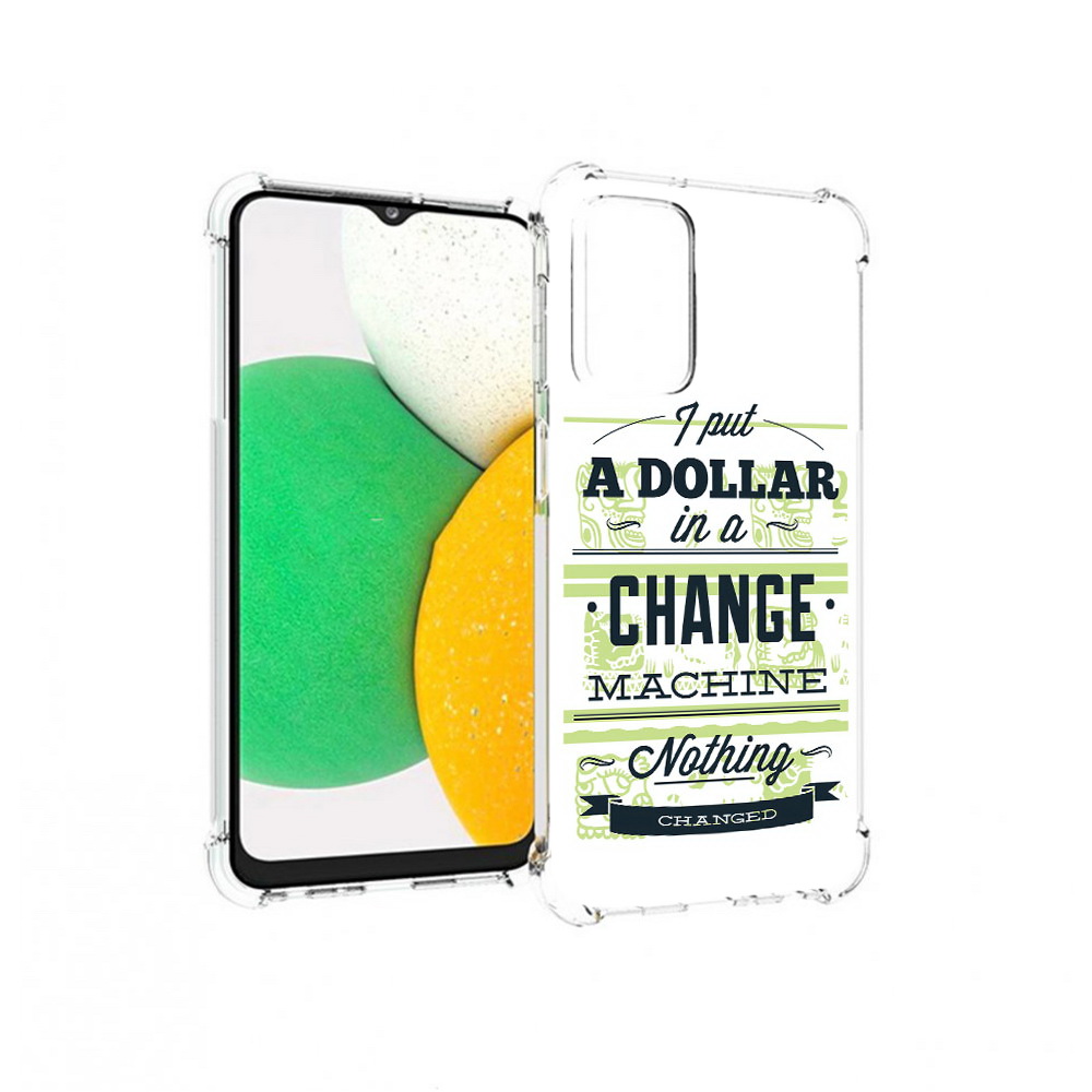 

Чехол MyPads Tocco для Samsung Galaxy A23 доллар надпись, Прозрачный, Tocco