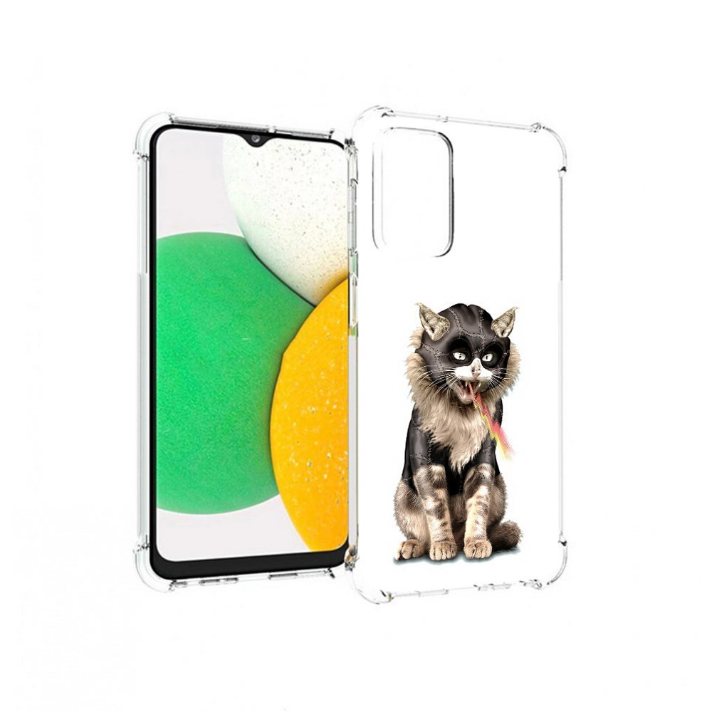 

Чехол MyPads Tocco для Samsung Galaxy A23 дьяволский кот, Прозрачный, Tocco