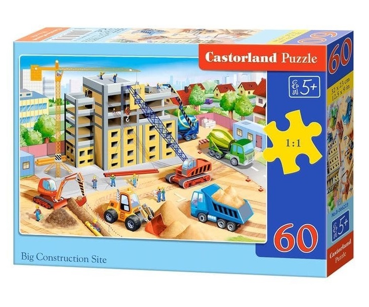 

Пазл Castorland 60 MIDI арт.В-066223 Большая стройка