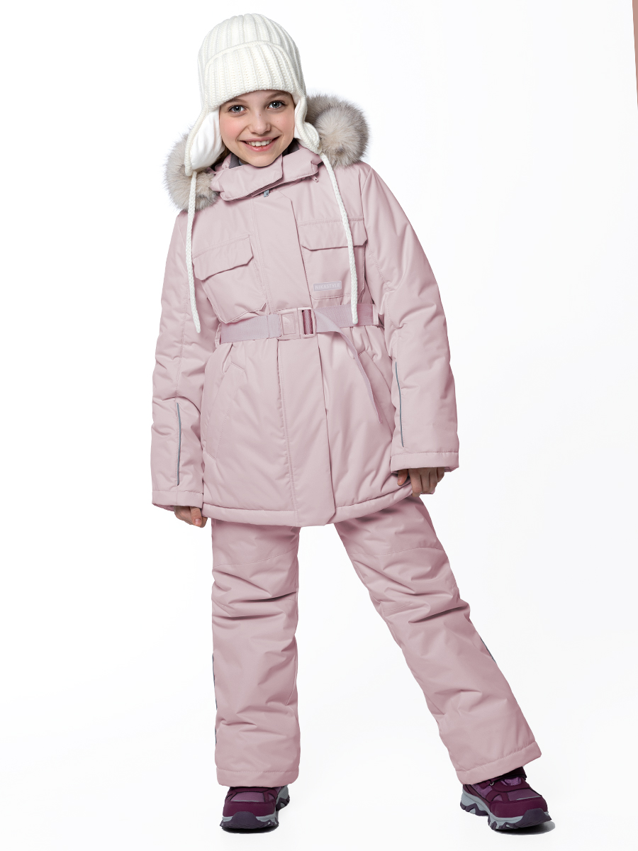 

Комплект верхней одежды детский NIKASTYLE 7з7224, пудра, 146, Розовый, 7з7224