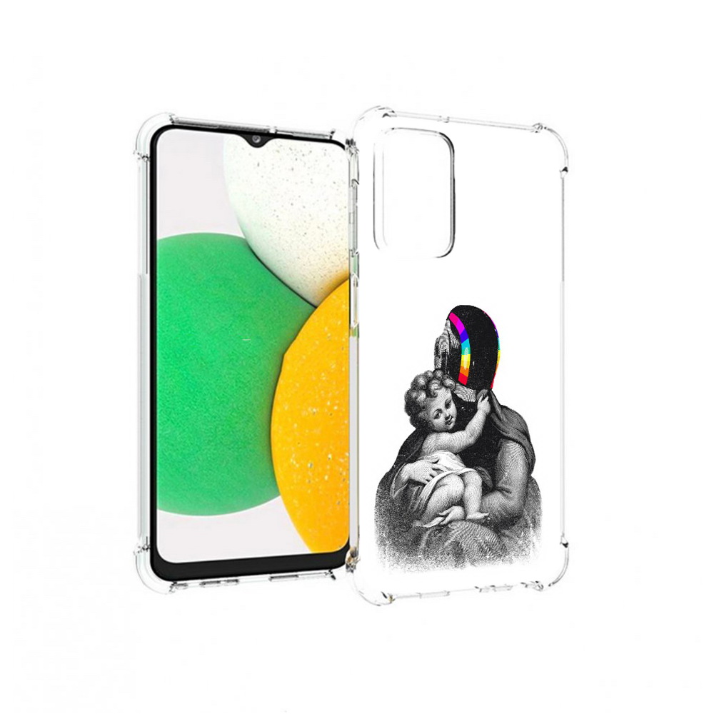 

Чехол MyPads Tocco для Samsung Galaxy A23 защитник в шлеме, Прозрачный, Tocco