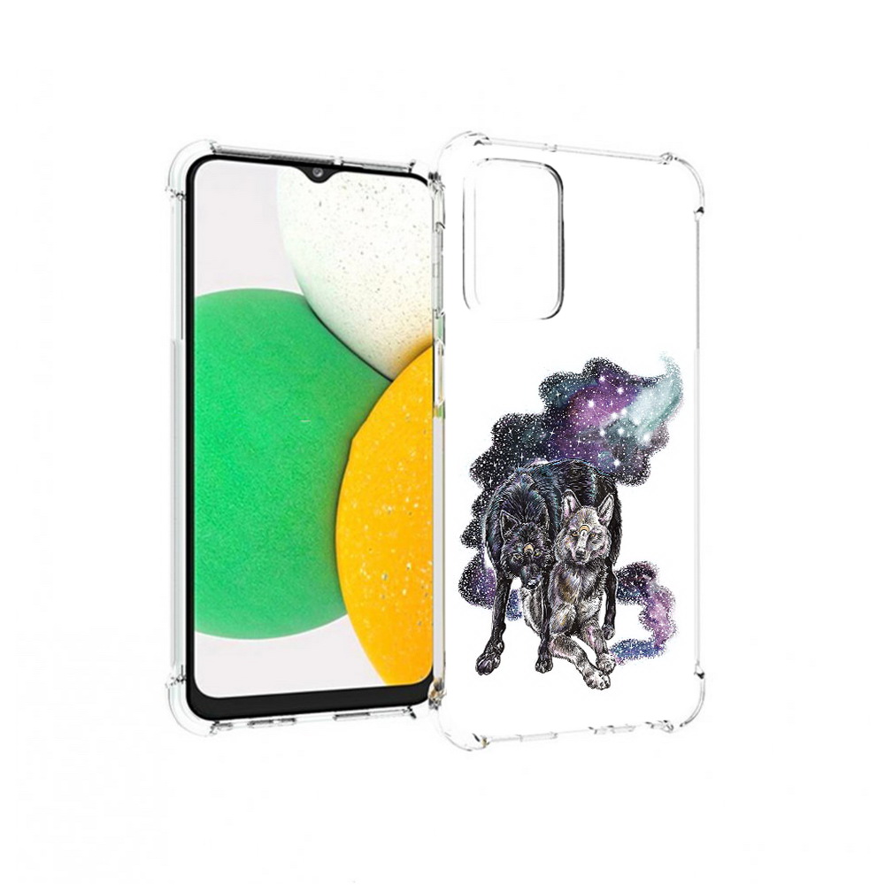 

Чехол MyPads Tocco для Samsung Galaxy A23 звездные волки, Прозрачный, Tocco