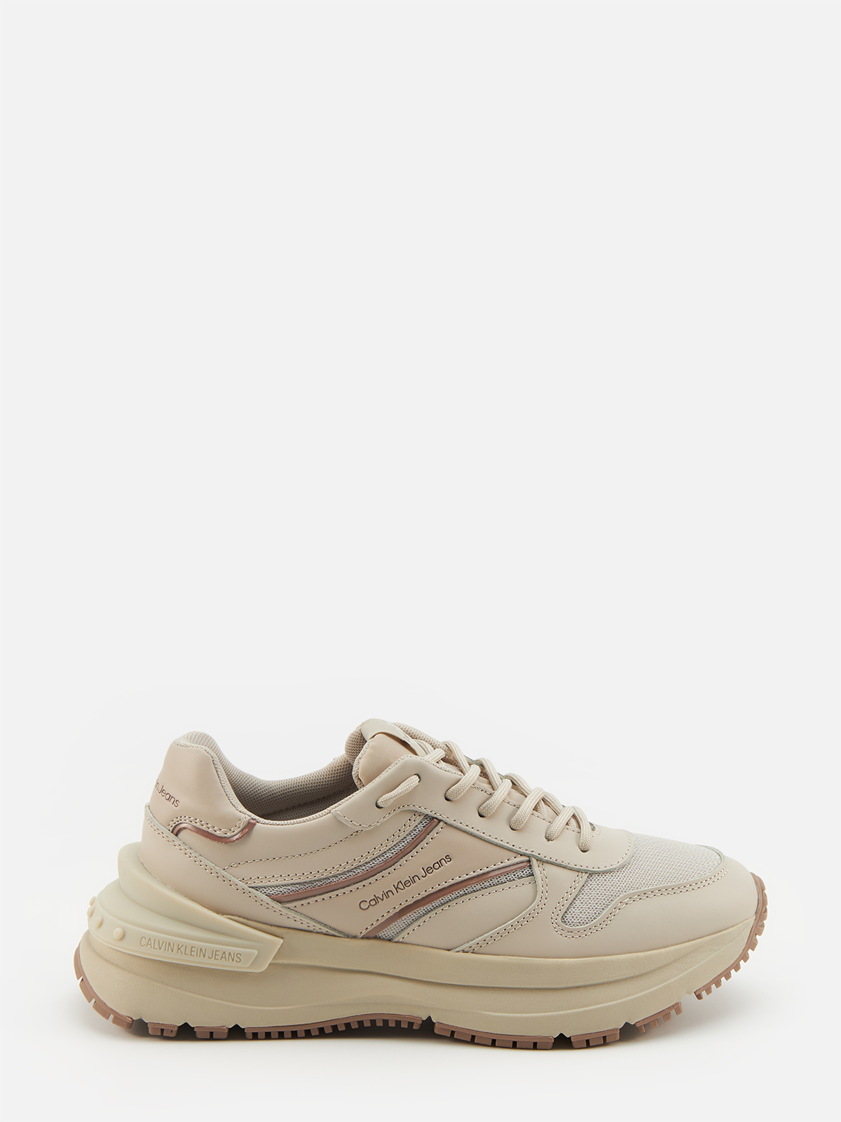 

Кроссовки женские Calvin Klein YW0YW00890 бежевые 37 RU, Бежевый, YW0YW00890