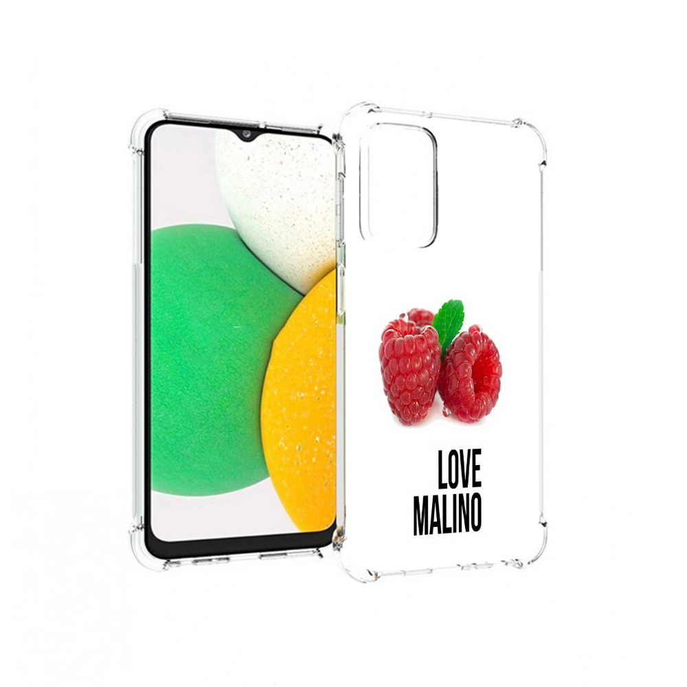 

Чехол MyPads Tocco для Samsung Galaxy A23 Бренд лове малино, Прозрачный, Tocco