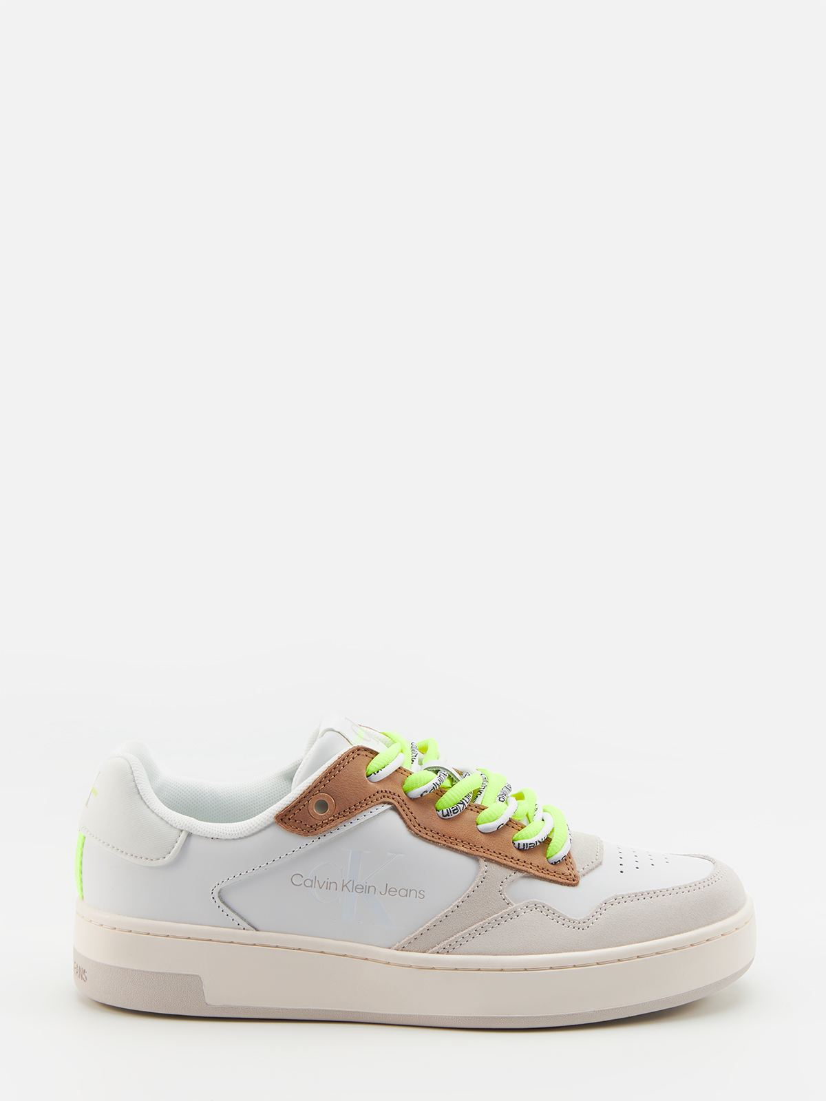 

Кеды женские Calvin Klein YW0YW00920 бежевые 40 RU, Бежевый, YW0YW00920