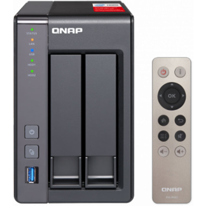 

Сетевое хранилище данных QNAP black (TS-251+-8G)