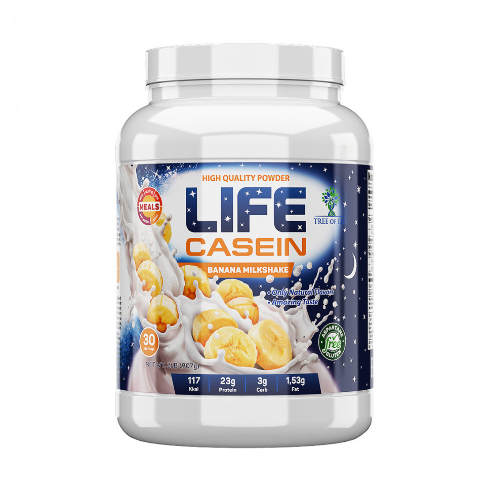 

Казеин Tree of Life LIFE Casein 908 г Banana Milkshake, Tree of Life LIFE Casein 908 г Banana Milkshake