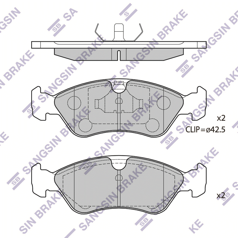 

Колодки передние DAEWOO NEXIA, OPEL ASTRA F, VECTRA A SP1078