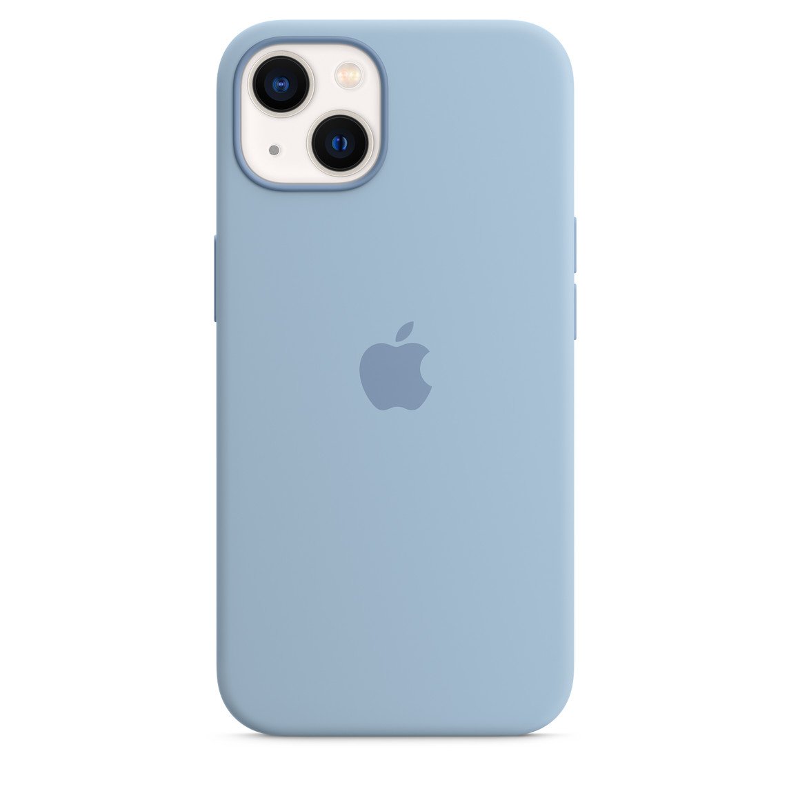 

Чехол для Apple iPhone 13 MagSafe Silicone Case (закрытый низ) (синий туман)